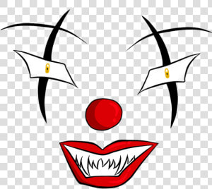 Clown Makeup Png   Scary Clown Face Png  Transparent Png