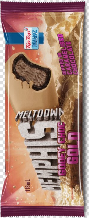 Memphis Meltdown Gooey Choc Gold Ice Cream 1340 X1340   Wafer  HD Png Download