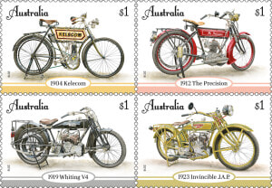 2018 Australian Stamps Vintage Motorcycles  HD Png Download