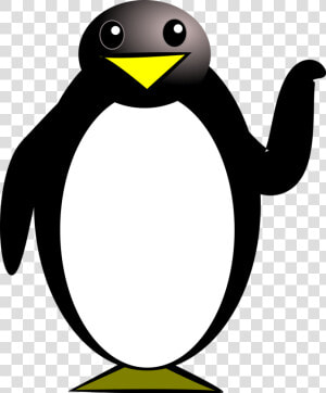 Emperor Penguin Clipart File   Penguin With Yellow Beak  HD Png Download