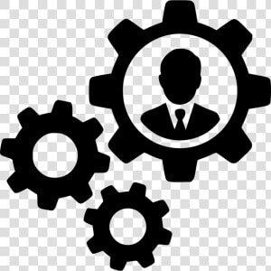 User Man Gears Cogs Settings Control Avatar Options   Settings Vector  HD Png Download