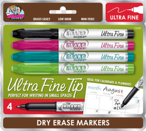 Board Dudes Ultra Fine Dry Erase Markers  HD Png Download