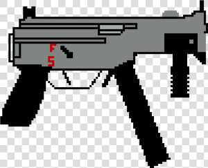 Pixel Art Smg  HD Png Download