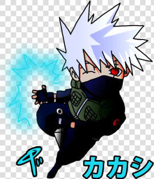 Kakashi Hatake Naruto Uzumaki Chidori Chibi   Kakashi Lightning Blade Chibi  HD Png Download