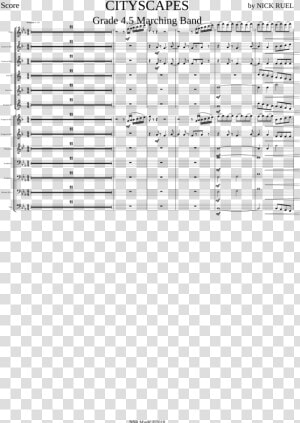 Transparent Marching Band Png   Sheet Music  Png Download