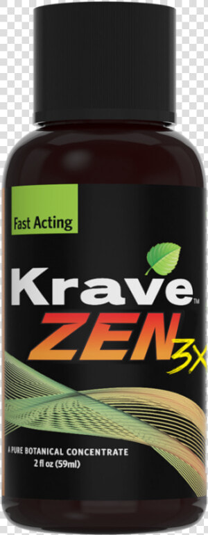 Krave Botanicals Zen 3x Tincture   Grape  HD Png Download