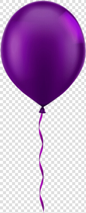 Transparent Birthday Balloon Png   Single Purple Balloon Clipart  Png Download