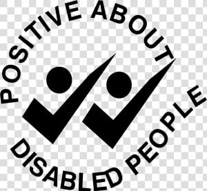 Positive About Disabled People Logo Black And White   Positive About Disabled People Logo  HD Png Download