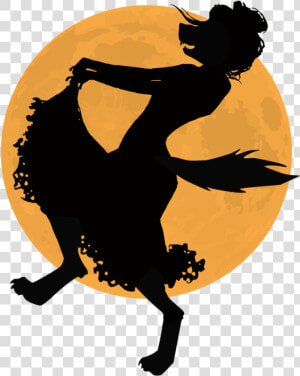 Art Silhouette Full Moon Illustration   Illustration  HD Png Download