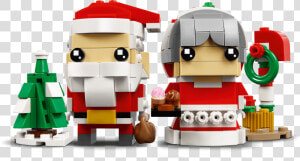 Lego Brickheadz Mr  amp  Mrs Claus  HD Png Download