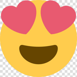 Heart Emoji Face   Blue Heart Eyes Emoji  HD Png Download