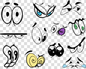 Cartoon Eyes Vector   Drawing Eyes Expression Cartoon  HD Png Download