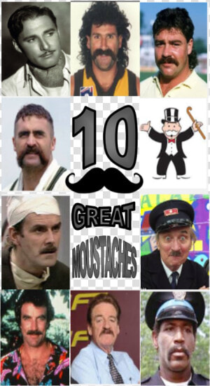 Top 10 Moustaches Final   Robert Dipierdomenico  HD Png Download