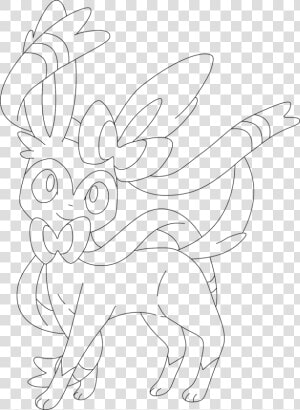 Pokemon Sylveon Coloring   Pokemon Coloring Pages Sylveon  HD Png Download