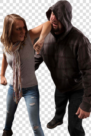 Woman Fighting Off Attacker With Krav Maga   Fun  HD Png Download