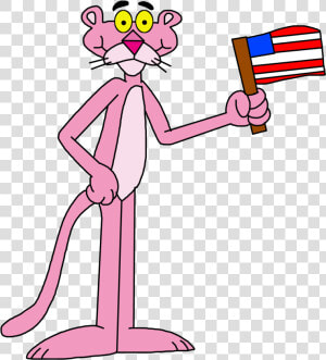 Transparent Pink Panther Png   4th Of July Pink Panther  Png Download