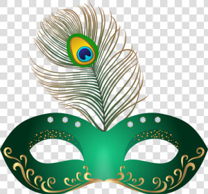 Green Carnival Mask Clip Art Image   Transparent Eye Masks Carnival  HD Png Download