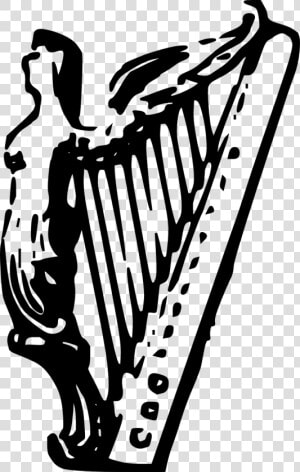 Transparent Harp Clipart   Angel Harp Vector  HD Png Download