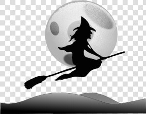 Halloween Witch Silhouette Set Vector   Wicked Witch Of The West Drawing  HD Png Download