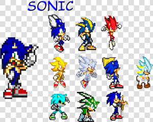 Pc   Computer   Fire Sonic Vs Hyper Sonic  HD Png Download