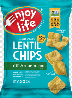 Enjoy Life Sea Salt Lentil Chips  HD Png Download