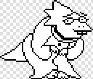 Undertale Alphys Sprite  HD Png Download