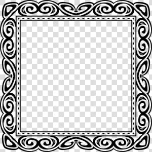 Abstract Black Frame Design 14 Clip Arts   Vintage Decorative Ornament Frame 4 Svg  HD Png Download