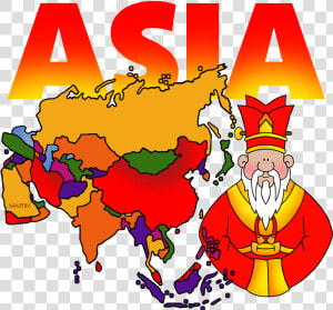 Transparent Asia Clipart   Map Of Asia In Color  HD Png Download