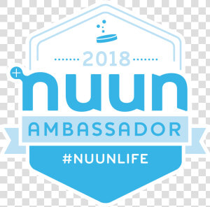 Image   Nuun Ambassador 2018 Logo  HD Png Download