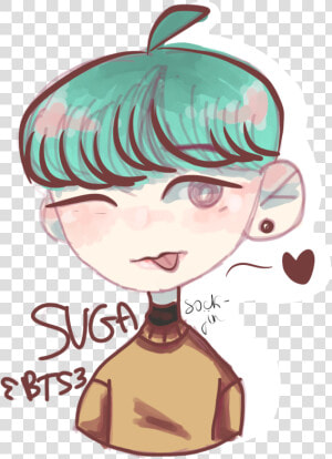 Yoongi Bts   Yoongi Cartoon Transparent  HD Png Download