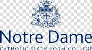 Notre Dame Sixth Form College Logo  HD Png Download