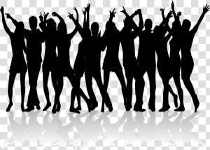 Cheering   Transparent Background Dancing Silhouette Png  Png Download