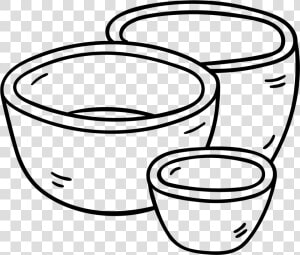 Bowls   Circle   Line Art  HD Png Download