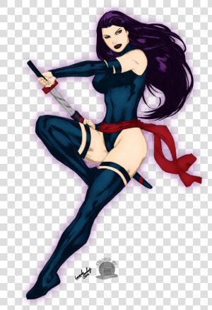 Comic Book Psylocke  HD Png Download