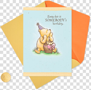 Disney Winnie The Pooh Special Somebody Birthday Card   60th Birthday Wishes Winnie The Pooh  HD Png Download