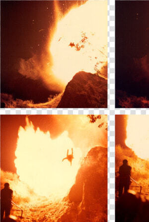 A Stunt Man Falls Midair In Movie Explosion   Poster  HD Png Download