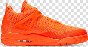 Air Jordan 4 Flyknit Total Orange  HD Png Download