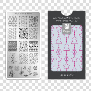 Moyra Mini Stamping Plate 122 Let It Snow   Moyra  HD Png Download