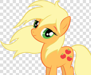 Applejack Mammal Yellow Vertebrate Nose Horse Like  HD Png Download