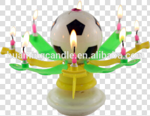 Beautiful Football Birthday Candle music Candle fire   Amusement Park  HD Png Download