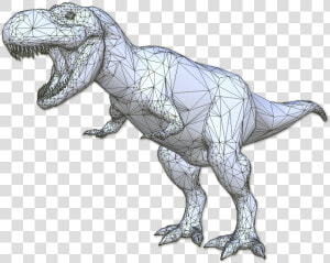 3d Mesh Png   T Rex Mesh Cfd  Transparent Png