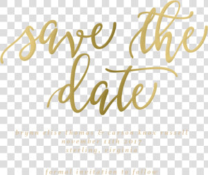 Calligraphy Vector Save The Date   Calligraphy  HD Png Download