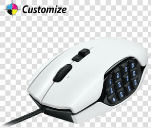 Logitech G600 Mmo Gaming Mouse Custom Skin   Logitech G600 White  HD Png Download