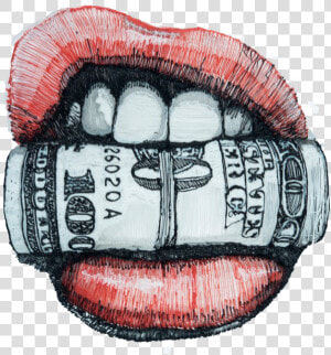 Peter Perlegas Lips  By   Lips Drawing Png  Transparent Png