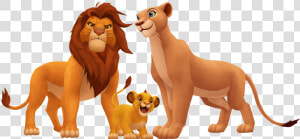 Simba  Nala And Kopa   Lion King Cartoon Characters  HD Png Download