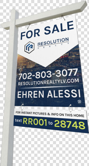 Rr For Sale Sign Mockup   Realty Sign Mock Up  HD Png Download