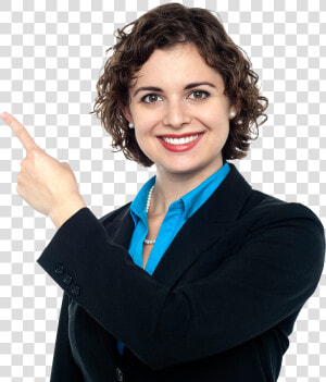 Women Pointing Left   Women Employment Png  Transparent Png