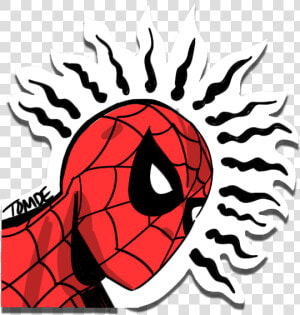 Golden Age Spider Man With Spider Senses Around His   Spider Sense Png  Transparent Png