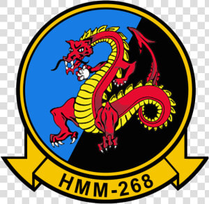 Usmc Hmm 268 Red Dragons Sticker Military  Law Enforcement   Hmm 268  HD Png Download