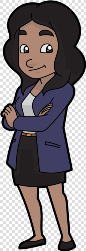 Cartoon Of A Businesswoman  HD Png Download